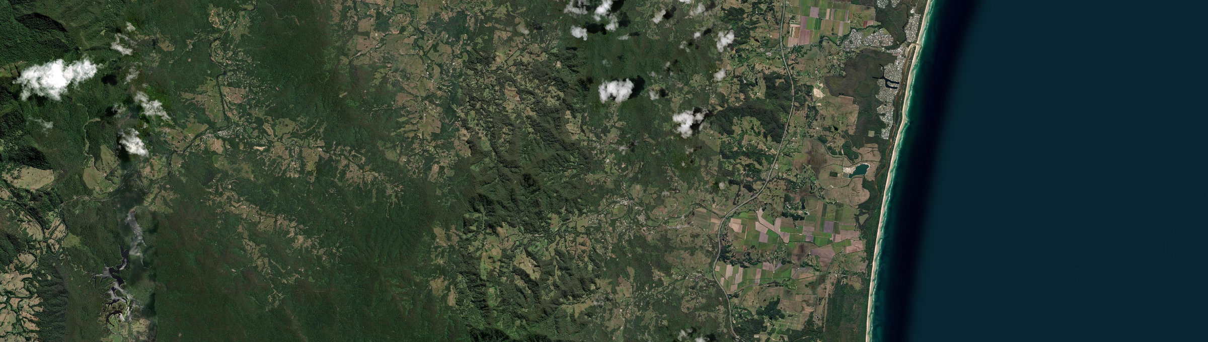 Aerial view of Burringbar, NSW