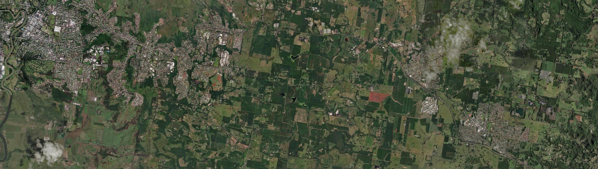 Aerial view of Lindendale, NSW
