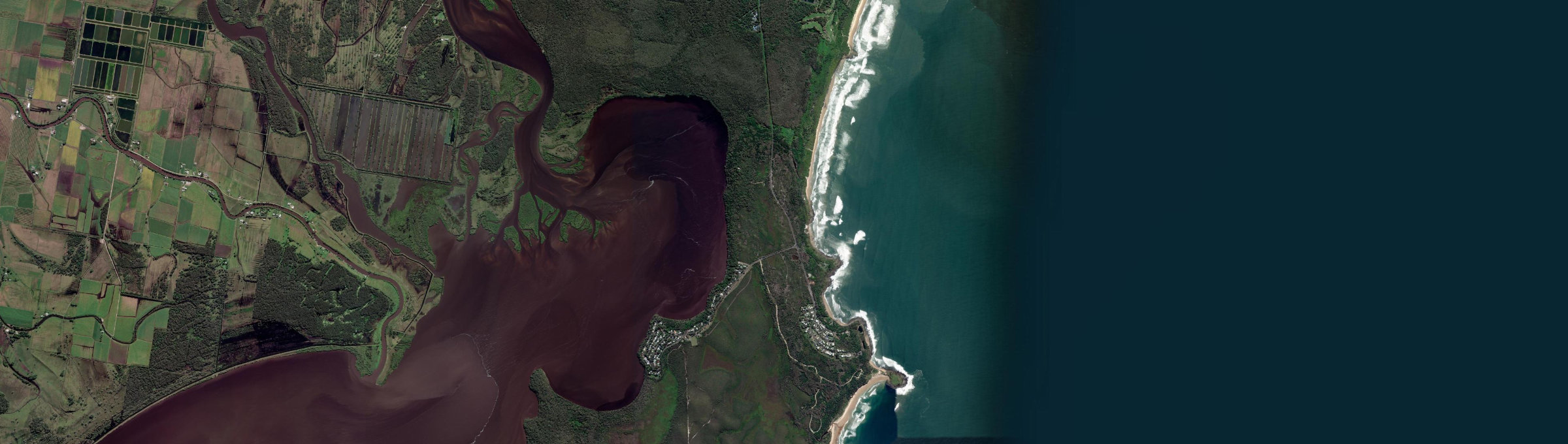 Aerial view of Angourie, NSW