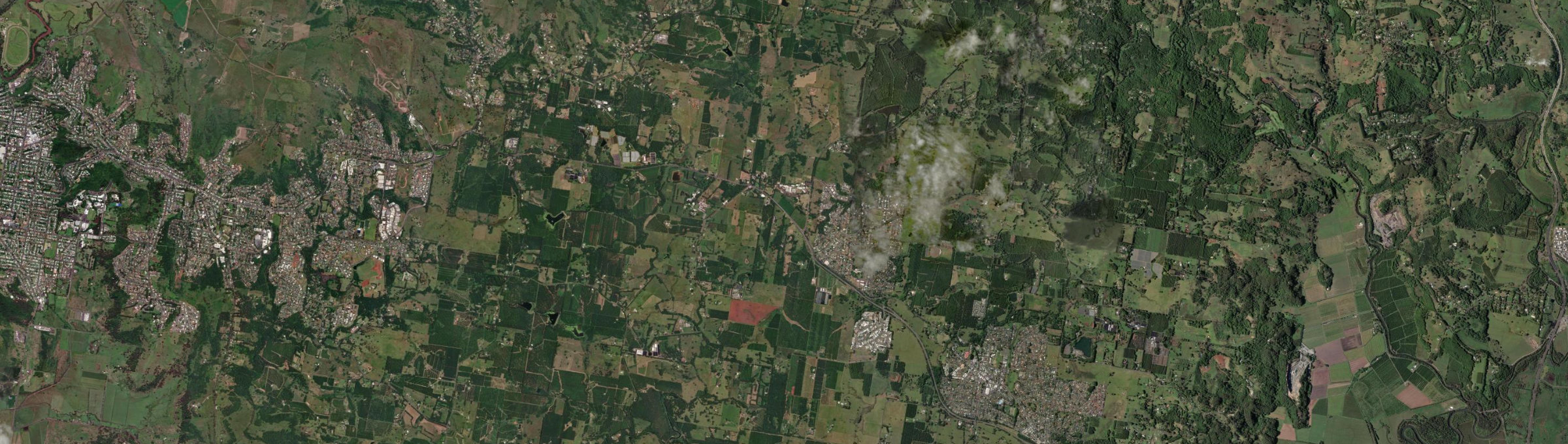 Aerial view of Wollongbar, NSW