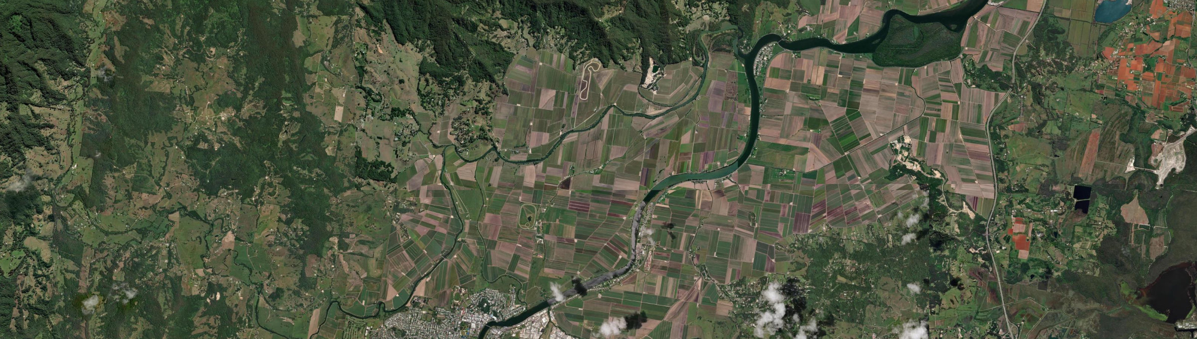 Aerial view of Tygalgah, NSW