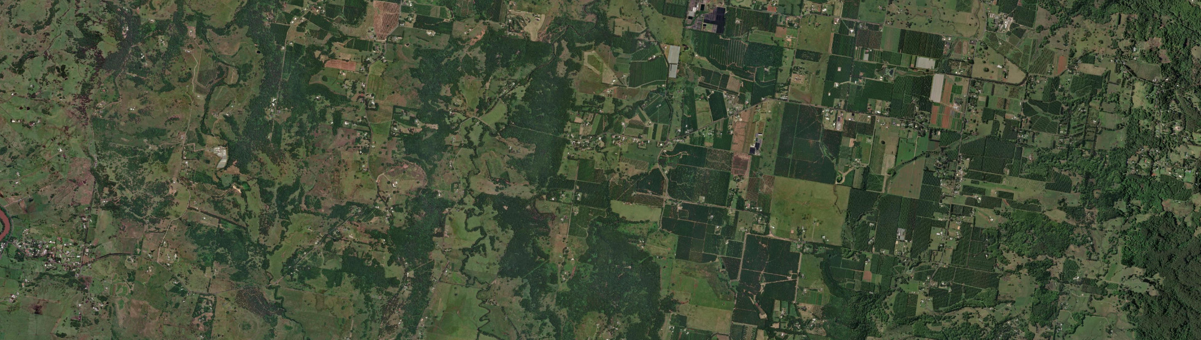 Aerial view of Rous Mill, NSW