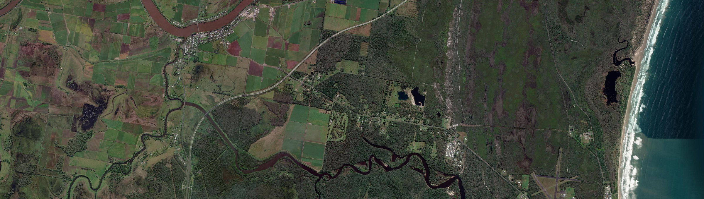 Aerial view of Doonbah, NSW