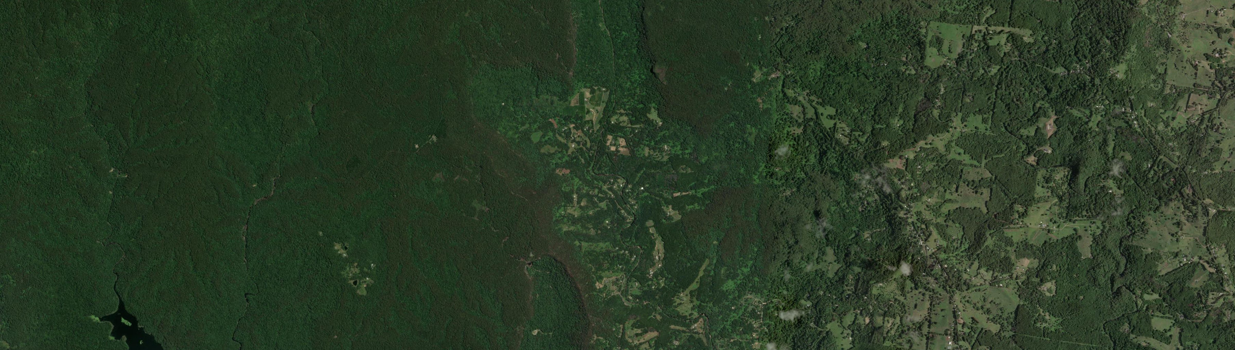 Aerial view of Upper Coopers Creek, NSW