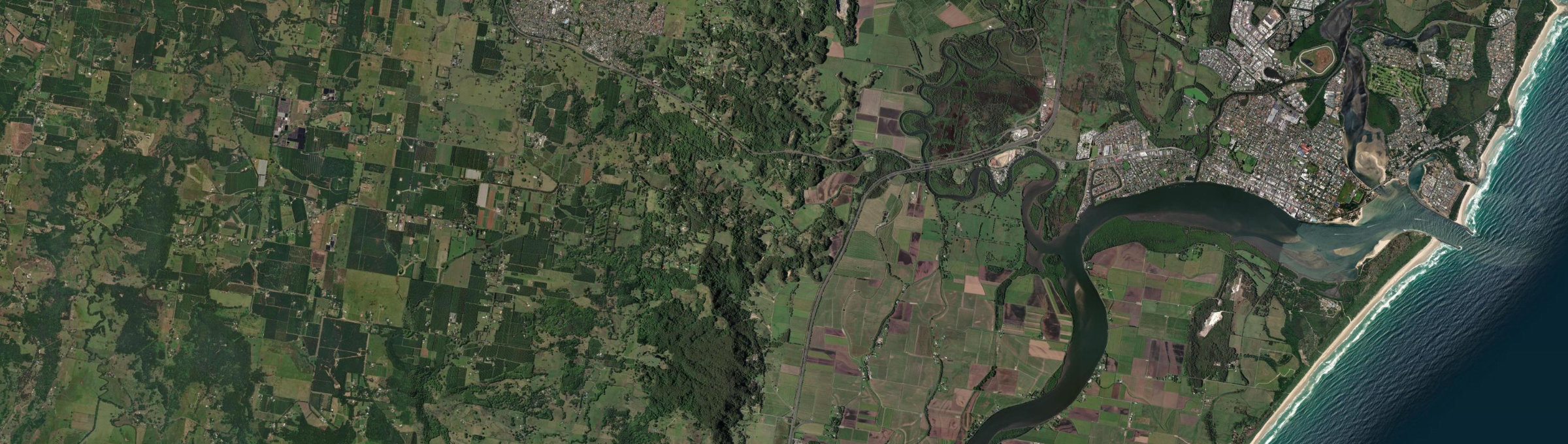 Aerial view of Uralba, NSW