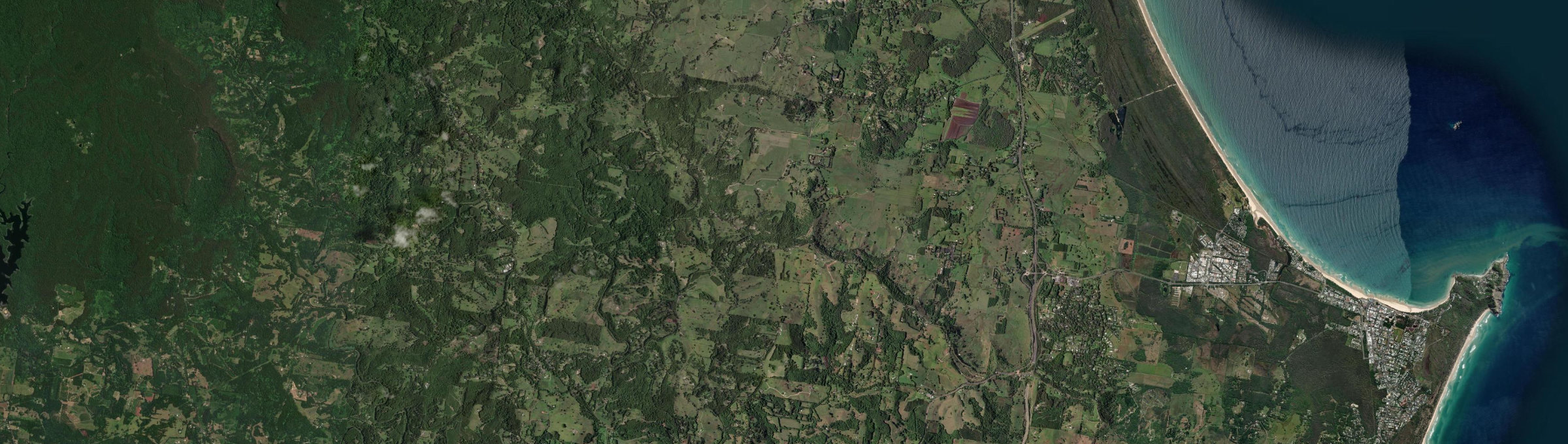 Aerial view of Coorabell, NSW