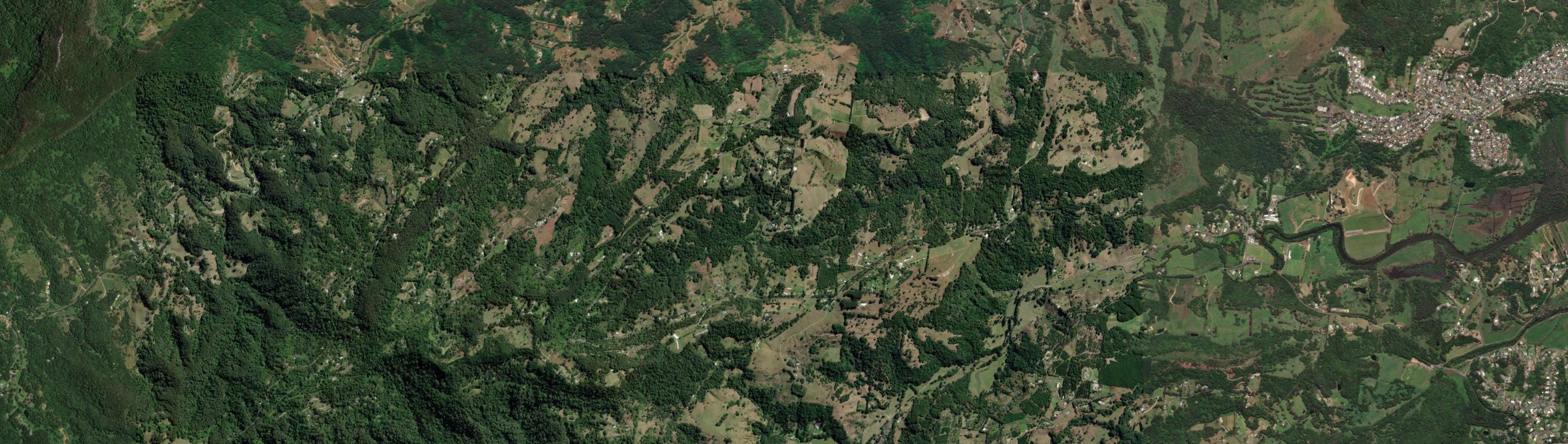 Aerial view of Carool, NSW