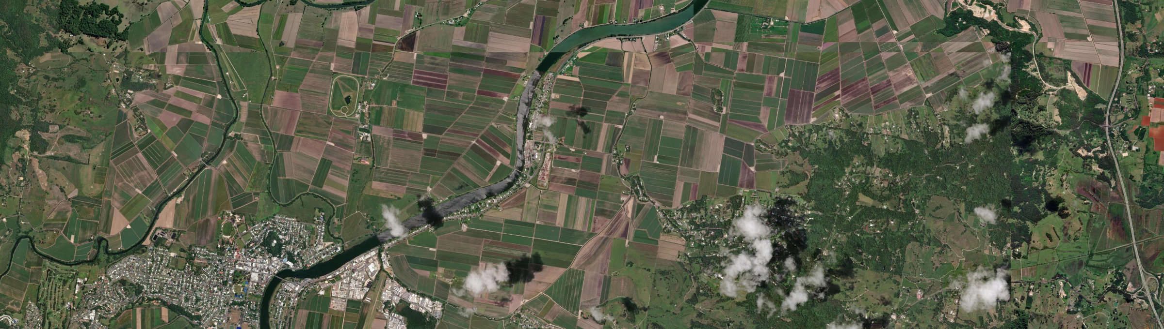 Aerial view of Condong, NSW