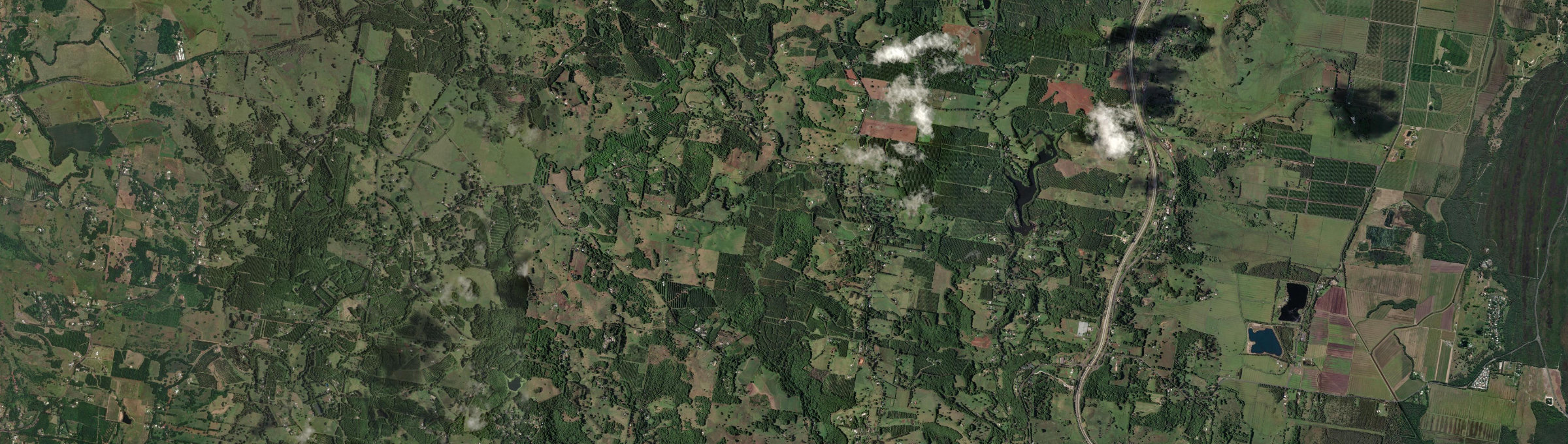 Aerial view of Fernleigh, NSW