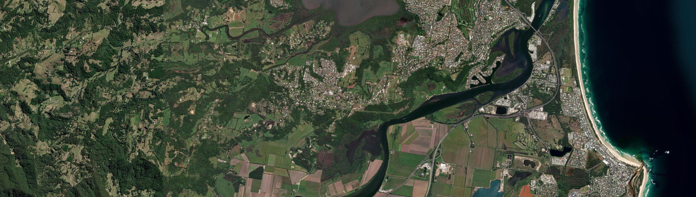 Aerial view of Terranora, NSW