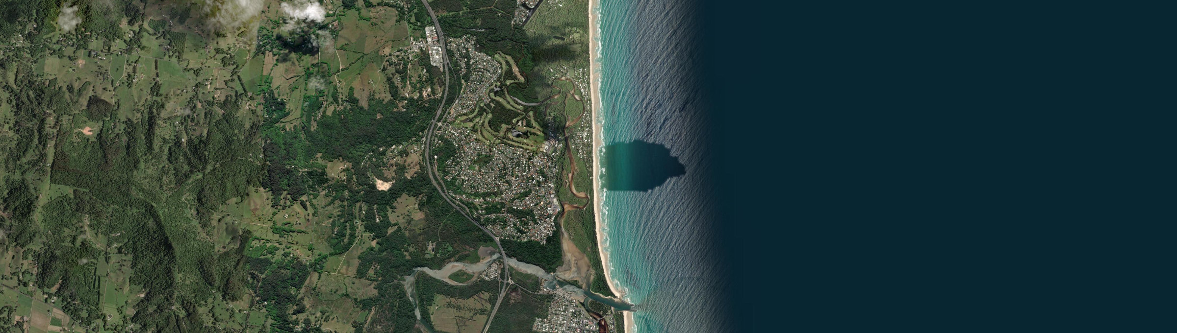 Aerial view of New Brighton, NSW