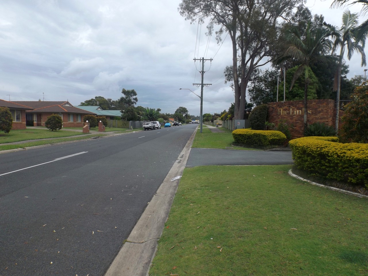 Tweed Heads South, NSW, Residential street lined with trees and houses